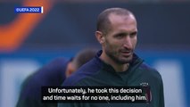 Italy 'sorry' to see Chiellini retire - Mancini