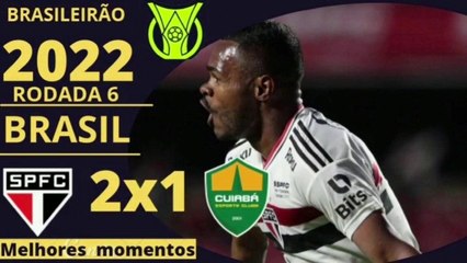 SÃO PAULO 2 X 1 CUIABÁ | MELHORES MOMENTOS | 6ª RODADA BRASILEIRÃO 2022