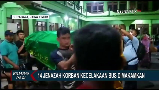 Kecelakaan Bus Pariwisata : 4 Korban Merupakan Satu Keluarga, Dimakamkan dalam Satu Liang Lahat