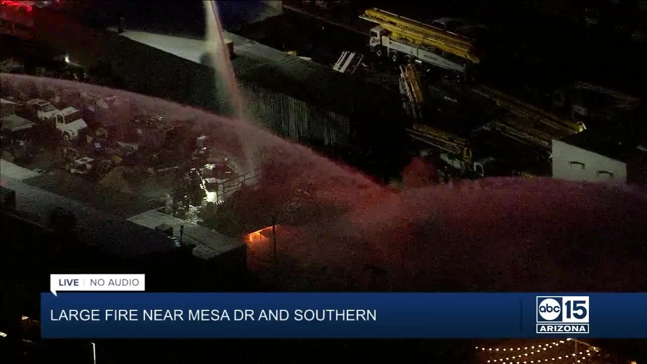 Large fire at a recycling plant in Mesa video Dailymotion