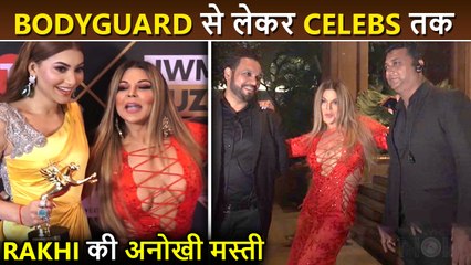 Rakhi's CRAZY Masti With Raveena, Urvashi & Isha Deol & More | Red Carpet
