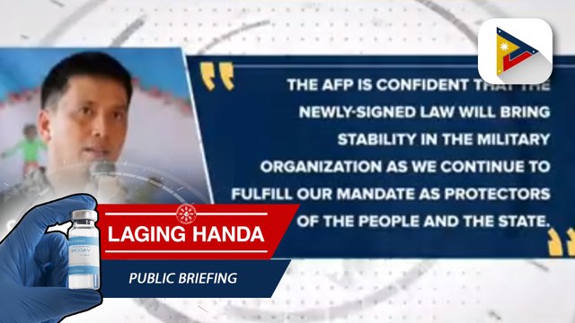 3-year term ng matataas na opisyal ng AFP, isinabatas ni Pres. Duterte