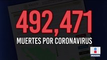 En México han muerto 492 mil 471 personas por Covid-19, según cifras oficiales