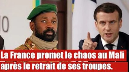 La France promet au Mali l’apocalypse après le retrait de ses troupes.