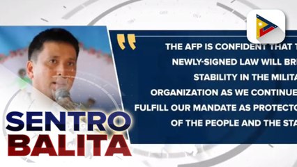 Скачать видео: AFP, suportado ang 3-year term ng matataas na opisyal ng militar; Retiring age sa AFP, itinaas din ni Pres. Duterte