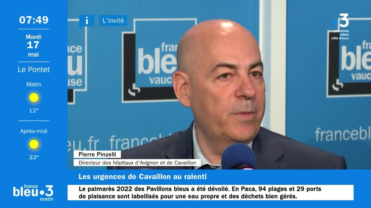 Le manque de médecins urgentistes à l'hôpital de Cavaillon, avec Pierre Pinzelli, directeur des hôpitaux d4avignon et de Cavaillon