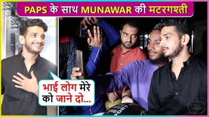 Mere Ko Ghar Jane Do Says Munawar Faruqui, MASTI With Paps Late At Night