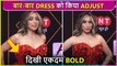 Neha Bhasin Adjusts Her Dress In Front Of Media | Bold Avtaar
