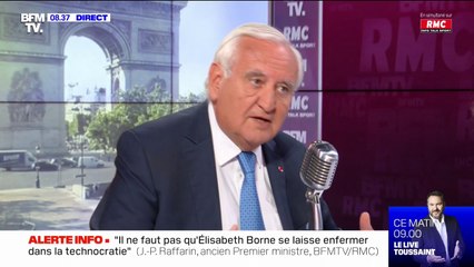 "Emmanuel Macron a un leadership exceptionnel, il faut le partager", affirme Jean-Pierre Raffarin