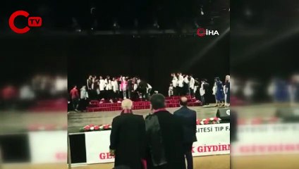 Törende öğrencileri taşıyan platform çöktü, faciadan dönüldü