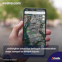 Kocak! Pemotor Gak Percaya Pacarnya, Pilih Hafalkan Jalan Dibanding Minta Bantuan Baca Maps