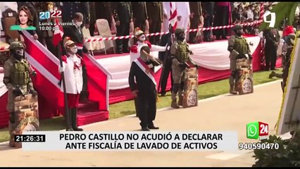 Pedro Castillo no acudió a declarar ante la Fiscalía de Lavado de Activos por caso Puente Tarata
