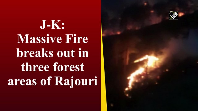 J&K: Massive fire breaks out in three forest areas of Rajouri