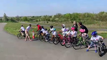 The recent bike ride raised money for children in Ukraine and the Evelina Hospital
