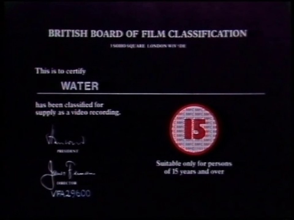 Opening To Water UK VHS 1989