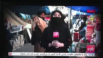 Presentadoras de TV en Afganistán se cubren el rostro para salir al aire
