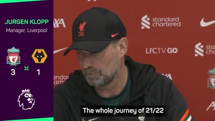 Download Video: Klopp 'proud but disappointed' after Liverpool miss out on Premier League title