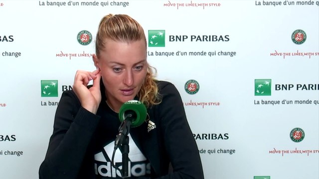 Roland-Garros 2022 - Kristina Mladenovic : Je pense que je peux dire que je suis à peu près compétitive à nouveau depuis récemment, depuis ces dernières quelques semaines