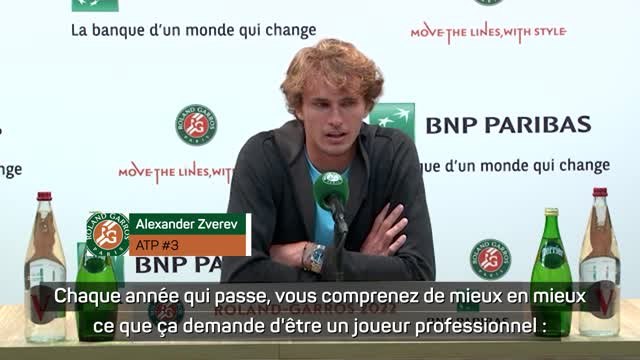 Roland-Garros - Zverev : Je ne suis plus le petit jeune qui débarque, comme Alcaraz