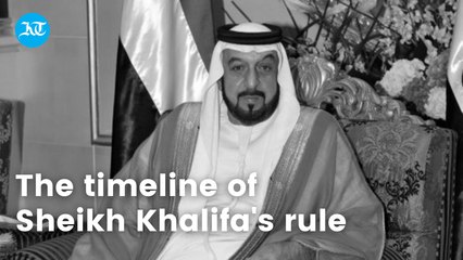 The timeline of Sheikh Khalifa's rule