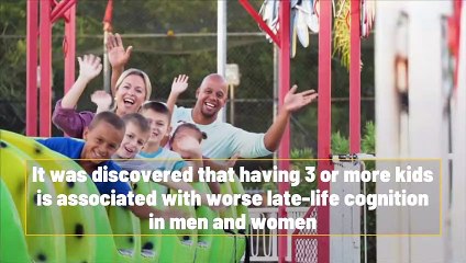 Having more than 2 kids may have harmful effect on the brain