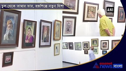 Pune woman uses human hair in handicraft paintings