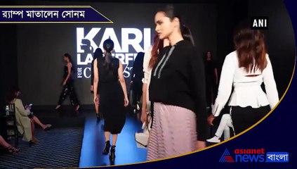 Style queen Sonam Kapoor at mumbai for ramp show