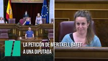 La petición de Meritxell Batet a una diputada tras lo que ha hecho en el Pleno