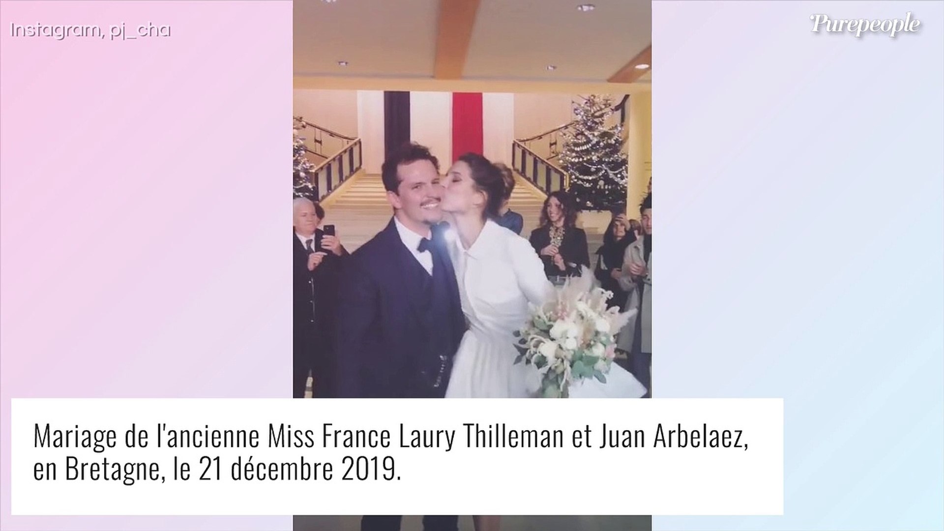 Laury Thilleman et Juan Arbelaez, la rupture : retour en photos sur leur  sublime mariage - Vidéo Dailymotion