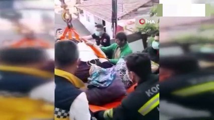 Hastaneye vinçle gidiyor! "Benim de güzel bir hayatım olsun istiyorum"