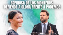 Espinosa de los Monteros (VOX) se cachondea de Podemos por su ridículo al criticar a Macarena Olona
