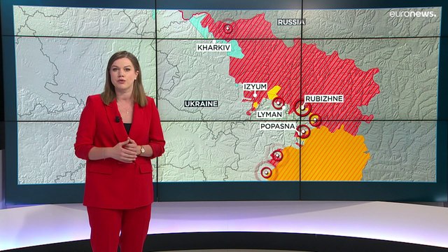 Mapa de la guerra en Ucrania | Rusia intenta avanzar en el Donbás con fuego de artillería masivo