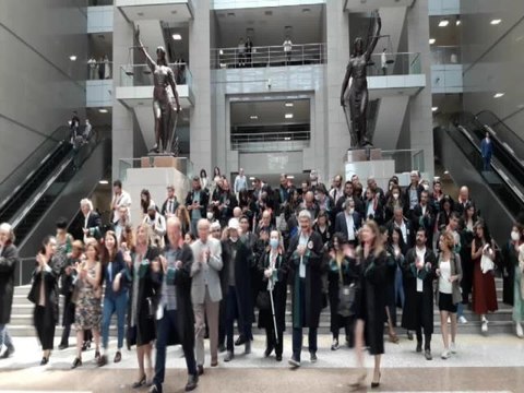 Avukatlar, Gezi Hükümlüleri ve Canan Kaftancıoğlu İçin Çağlayan Adliyesi'nde Adalet Nöbeti Tuttu
