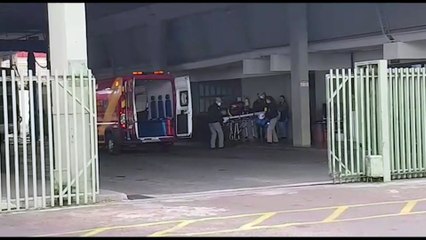 Homem é socorrido após sofrer queda em empresa no Bairro Alto Alegre