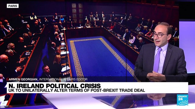 UK to unilaterally alter terms of post-Brexit trade deal for Northern Ireland