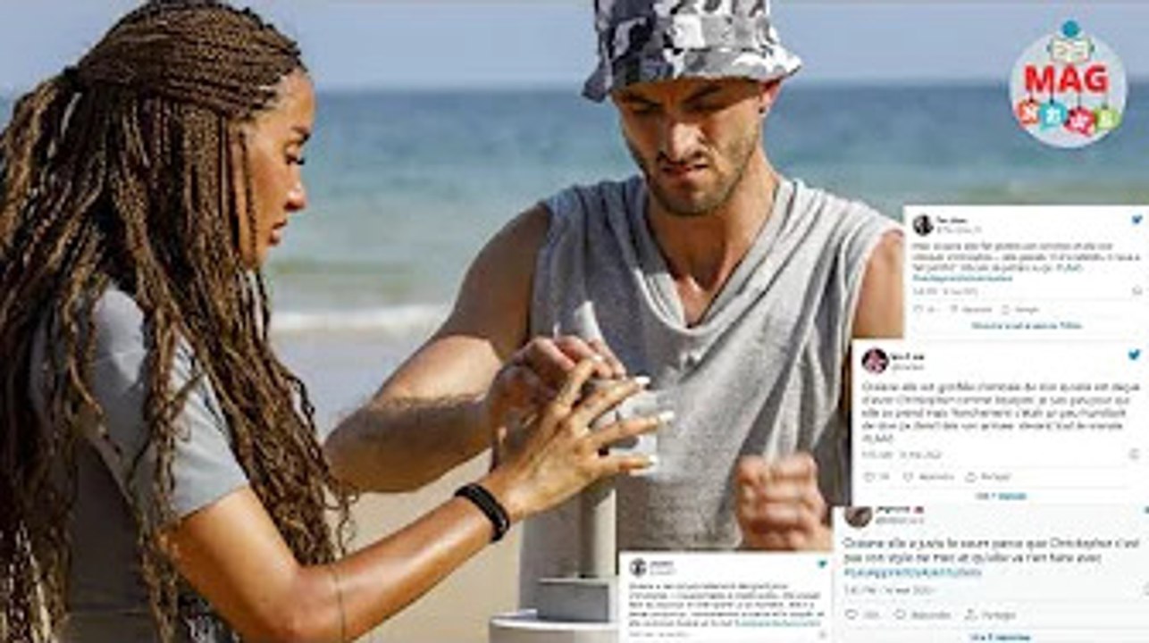 des propos dénigrants et inadmissible d ' Océane avec Christopher dans les Apprentis aventuriers