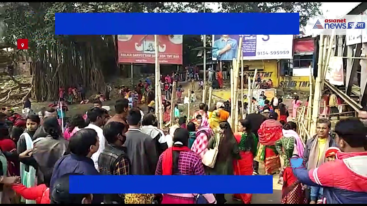 মকর সংক্রান্তির পূণ্য তিথিতে গঙ্গা স্নান পূণ্যার্থীদের