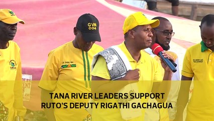 Tana River leaders support Ruto's deputy Rigathi Gachagua