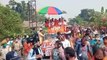 Mithun Chakraborty did a road show in support of Tarakeswar's BJP candidate Swapan Dasgupta spb