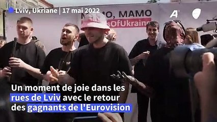 De retour en Ukraine, les gagnants de l'Eurovision heureux d'avoir pu "remonter le moral"