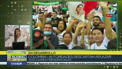 Colombia: Autoridades descartan aplazar las elecciones presidenciales