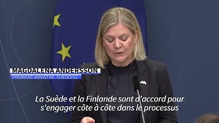 Otan: la Suède et la Finlande déposeront leurs candidatures mercredi (Andersson)