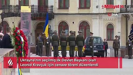 Ukrayna’nın ilk Devlet Başkanı için cenaze töreni! Zelenskiy ve eşi de katıldı
