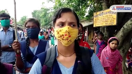 HS students proterst in Basanti