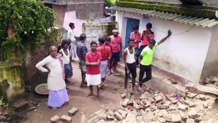 An old woman died due to house collapsed
