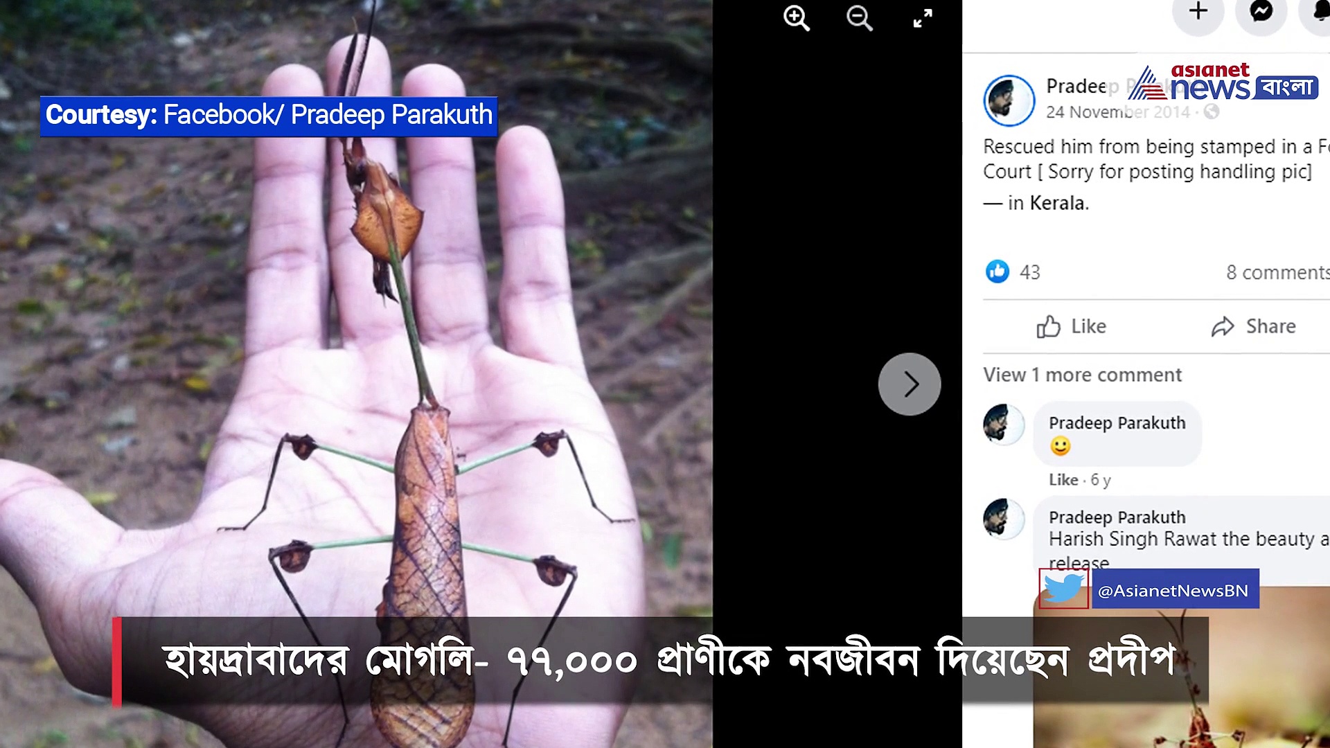 পশুপ্রেমীদের কাছে তিনি অনুপ্রেরণা, ৭৭০০০ -এরও বেশি পশু-পাখিকে নতুন প্রাণ দিয়েছে প্রদীপ