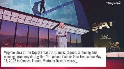 Festival de Cannes 2022 : Virginie Efira sublime en robe étincelante, la maîtresse de cérémonie impressionne !