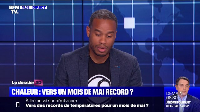 Forte chaleur au mois de mai: on va devoir faire face à ces crises de manière régulière et répétée , explique Gaël Musquet, météorologue