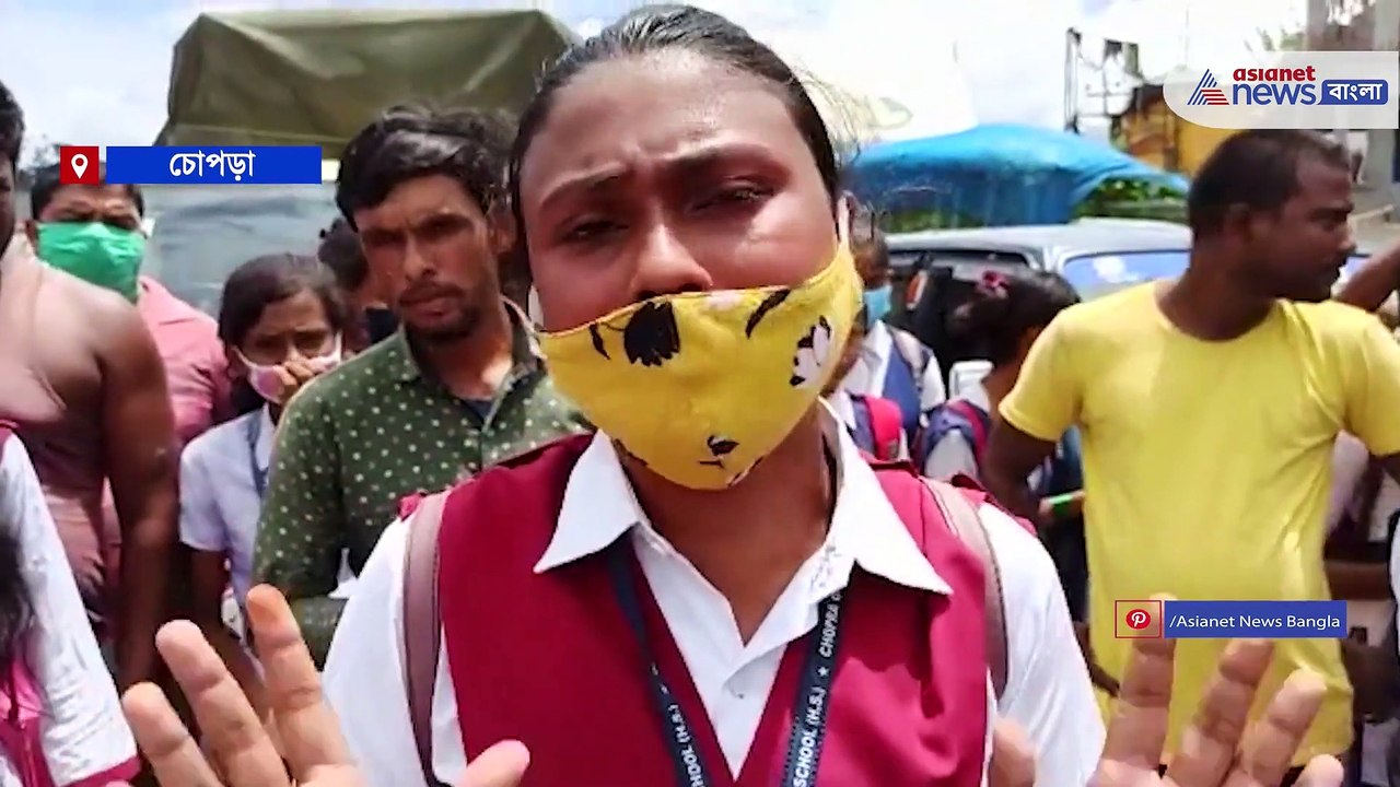 several Chopra HS students protest against result