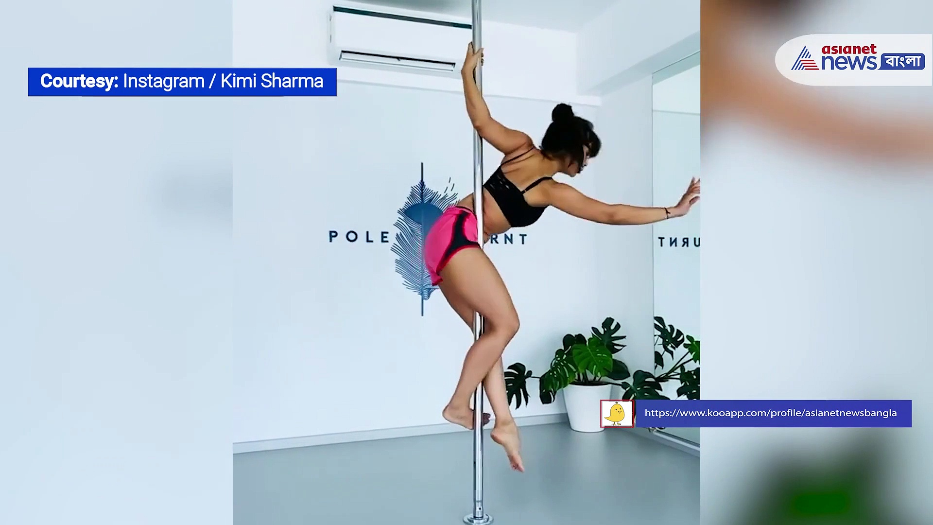 সাপের মতো পোল জড়িয়ে কিম শর্মা, পোল ডান্সে ঝড় তুললেন বলি অভিনেত্রী